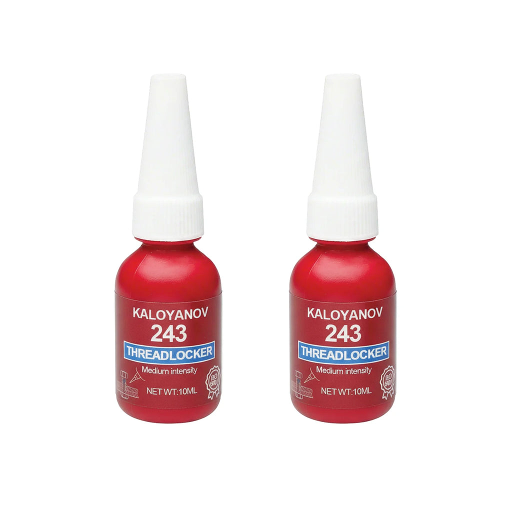 Medium Strength Threadlocker 243 Blue Removable Liquid,Thread Locker Adhesive Sealant to Prevent Loosening & Rust,50/10ml Bottle