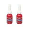 Medium Strength Threadlocker 243 Blue Removable Liquid,Thread Locker Adhesive Sealant to Prevent Loosening & Rust,50/10ml Bottle