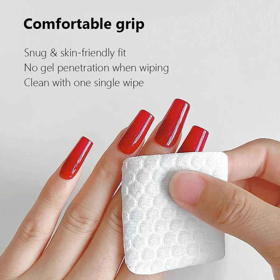 Lint-Free Nail Wipes 200 Count, Thick Durable Nail Cleaner Pads for Gel Polish Residue & Nail Surface Cleansing Manicure Tools