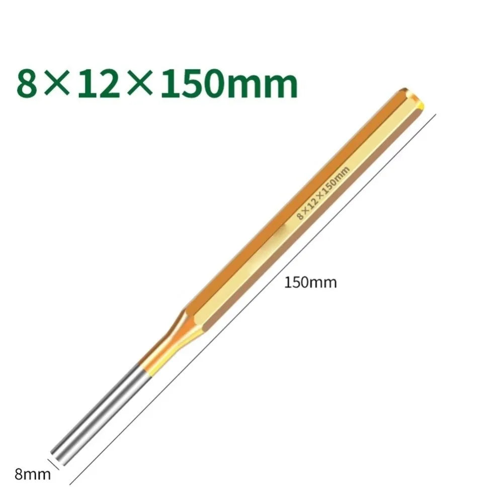 1pcs 2/3/4/5/6/8/10mm Brass Punch Remover Heavy Duty Chisel Roll Pin PunchTool 150mm For Machinery Maintenance Cone Punch