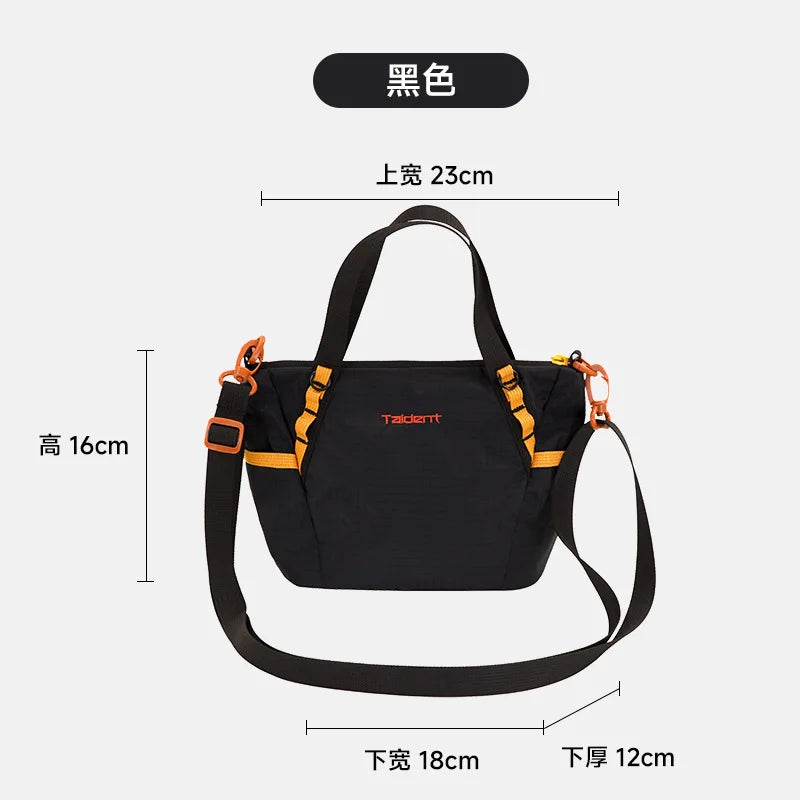 Outdoor Lightweight Multi-Way Tote Bag Fashion Contrast Color Casual Handbag for Women Commuting Crossbody