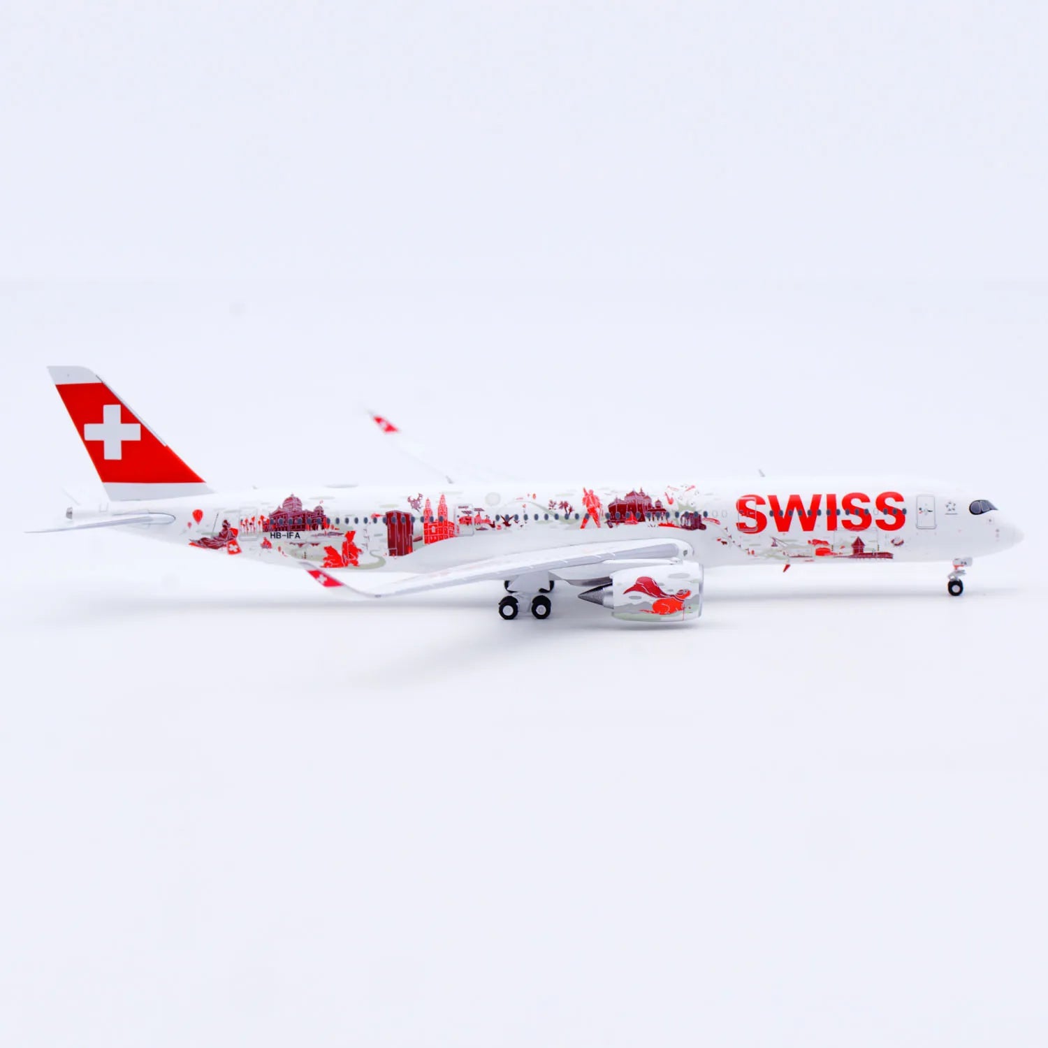 XX40284 Alloy Collectible Plane Gift JC Wings 1:400 Swiss Airlines Airbus A350-900XWB Diecast Aircraft Jet Model HB-IFA