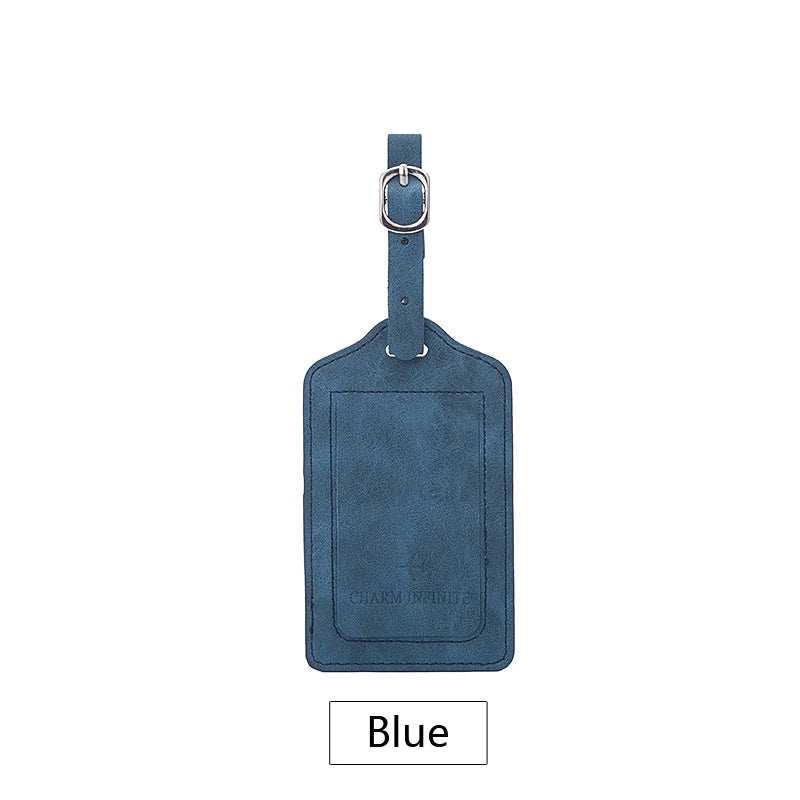 PU Leather Aircraft Logo Luggage Tag, Anti Loss With Name Card, Suitable for Luggage and Travel Bags