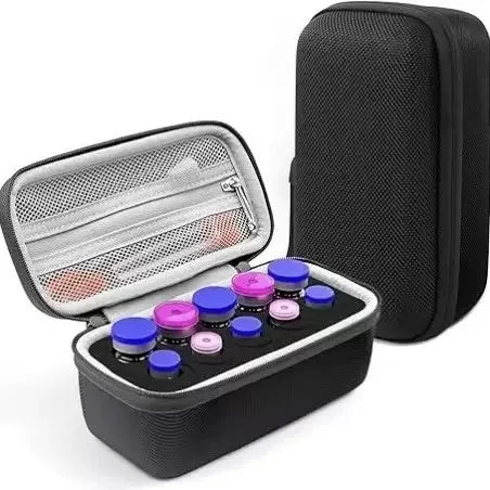 10/15/30 Slots Insulin Vial Storage Case 1-10ml Vial Storage Box Ampoule Holder Storage Bag Peptide Organizer Case