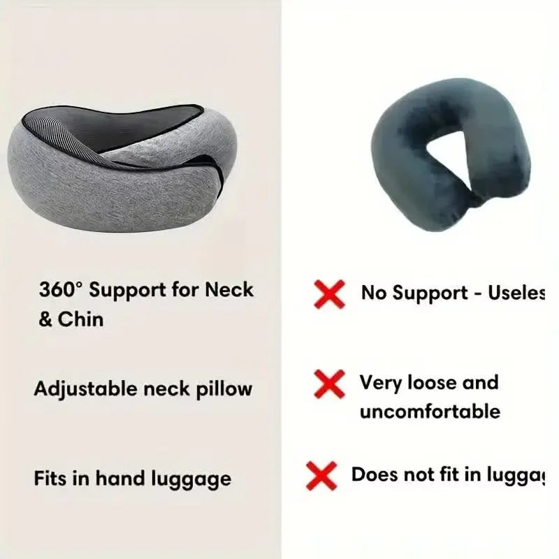 U-shaped Portable Pillow Memory Foam Snail Pillow Soft Noon Break Sleep Pillows Travel Neck Support Travel Neck Pillow