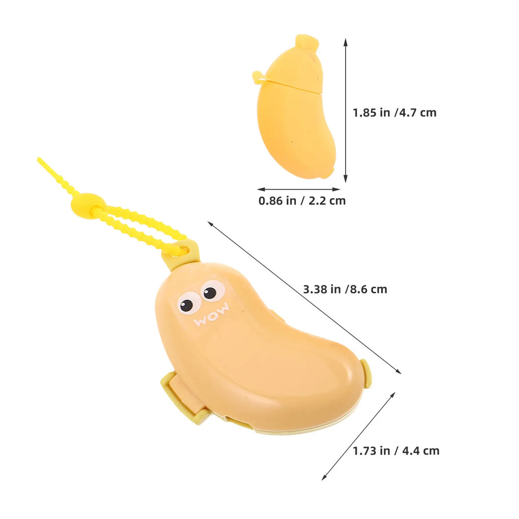 4Pcs Portable Banana-Shaped Toothbrush Head Covers Caps Easy-Clean Dustproof Travel Toothbrush Protector for Electric Manual