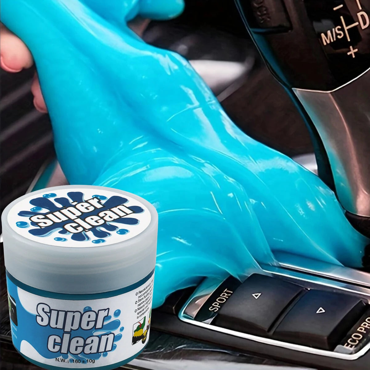 Exhaust dashboard Car cleaning gel Laptop keyboard Magic Car wash interior dust dirt mud seam reusable cleaning slime wash tool