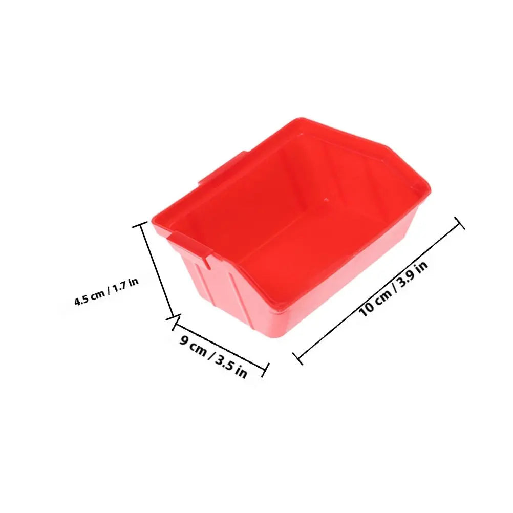 4Pcs Space Saving Stackable Storage Bins ABS Parts Organizer for Tools Hardware Screws Components Warehouse Office Garage