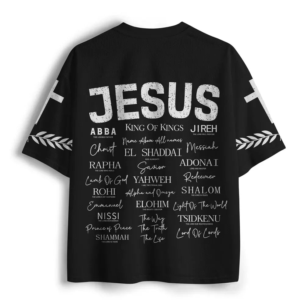 Jesus Is King Christian Streetwear Classic American Football Style Jersey & Athletic Shorts Set Summer Men's Casual T-Shirt Set
