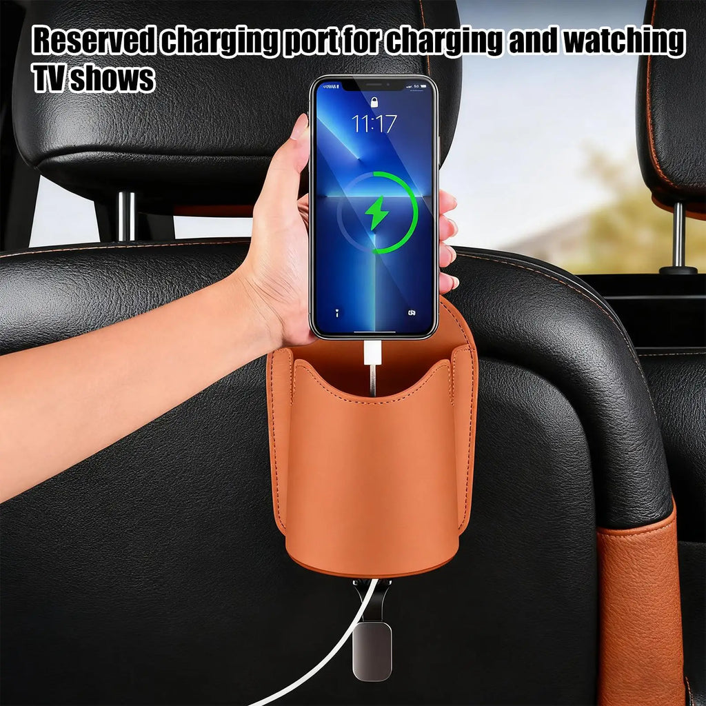 Cup Holder for Car Back Seat Multifunctional Automotive Storage Car Back Seat Cup Holder Headrest Hook for Travel Truck Interior