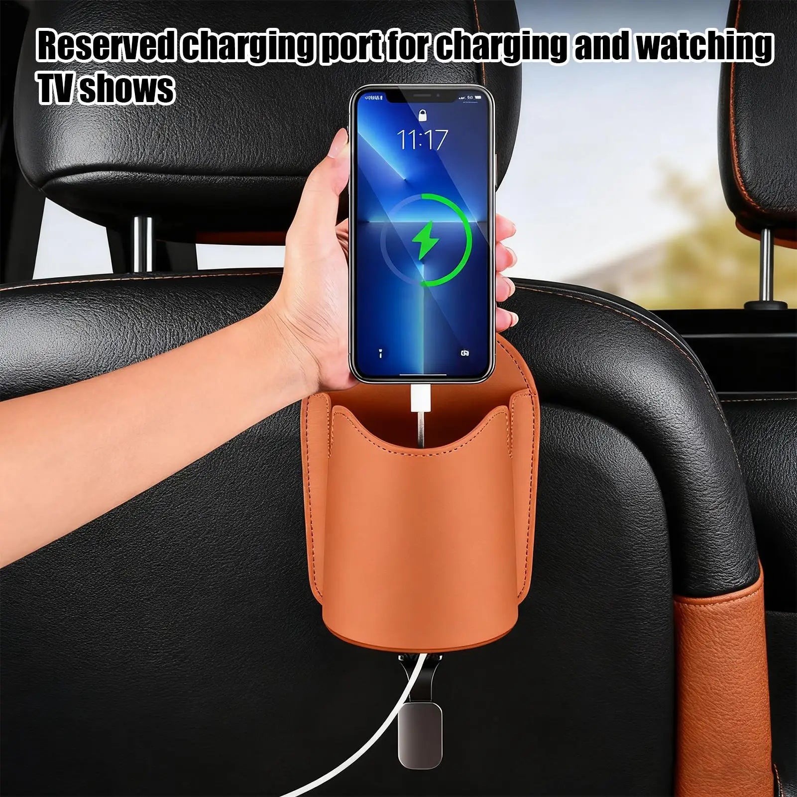 Cup Holder for Car Back Seat Multifunctional Automotive Storage Car Back Seat Cup Holder Headrest Hook for Travel Truck Interior
