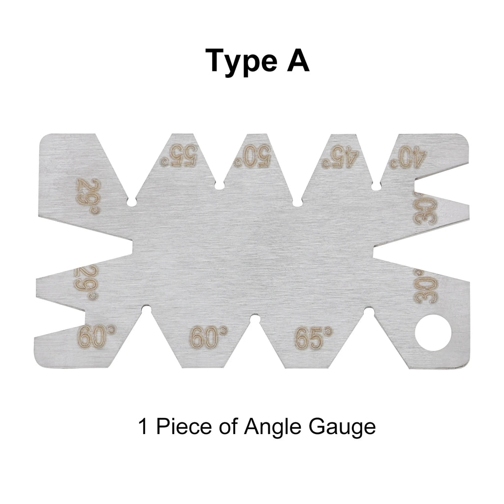 Stainless Steel Angle Gauge 118 Degree Drill Bit Machining Thread Cutting Angle Arc Model Angle Measure Tool Screw Cutting Gauge
