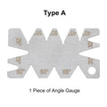 Stainless Steel Angle Gauge 118 Degree Drill Bit Machining Thread Cutting Angle Arc Model Angle Measure Tool Screw Cutting Gauge