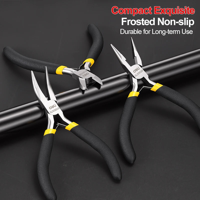 Precision Mini Pliers Set High Carbon Steel 7-Piece Wire Cutter Needle Nose Jewelry Model Assembly Electronics Repair Tool
