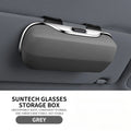 Multifunction Car Glasses Box Portable Car Sunglasses Holder Car Driving Glasses Holder Eyeglass Case Sun Visor