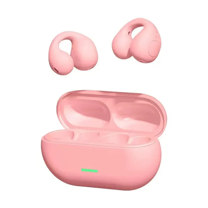 T75 Bluetooth headset 5.3 wireless bone conduction headset clip-on music sports game headset