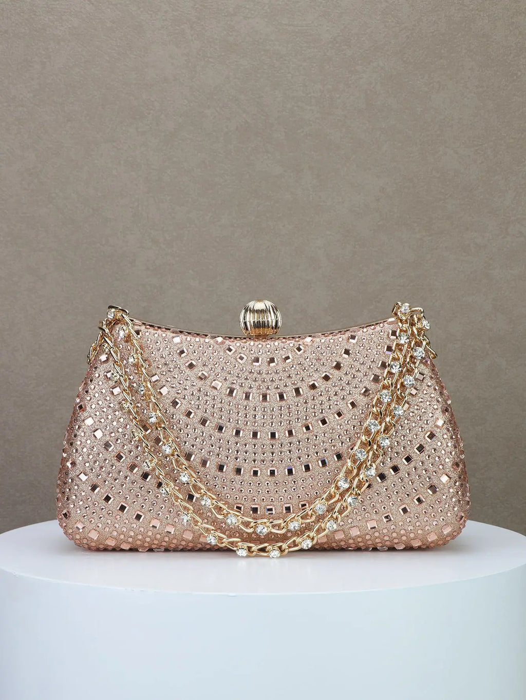 2026New model full diamond sparkling bridal handbag, dress bag, evening bag, banquet bag, mother of the bride wedding bag