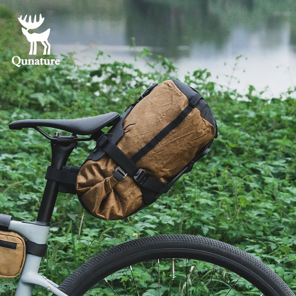 Qunature Upgraded Version 2.0 Bikepacking Bag Waterproof Compression Bag Lightweight Durable Road MTB Bike Travel Cycling Gear