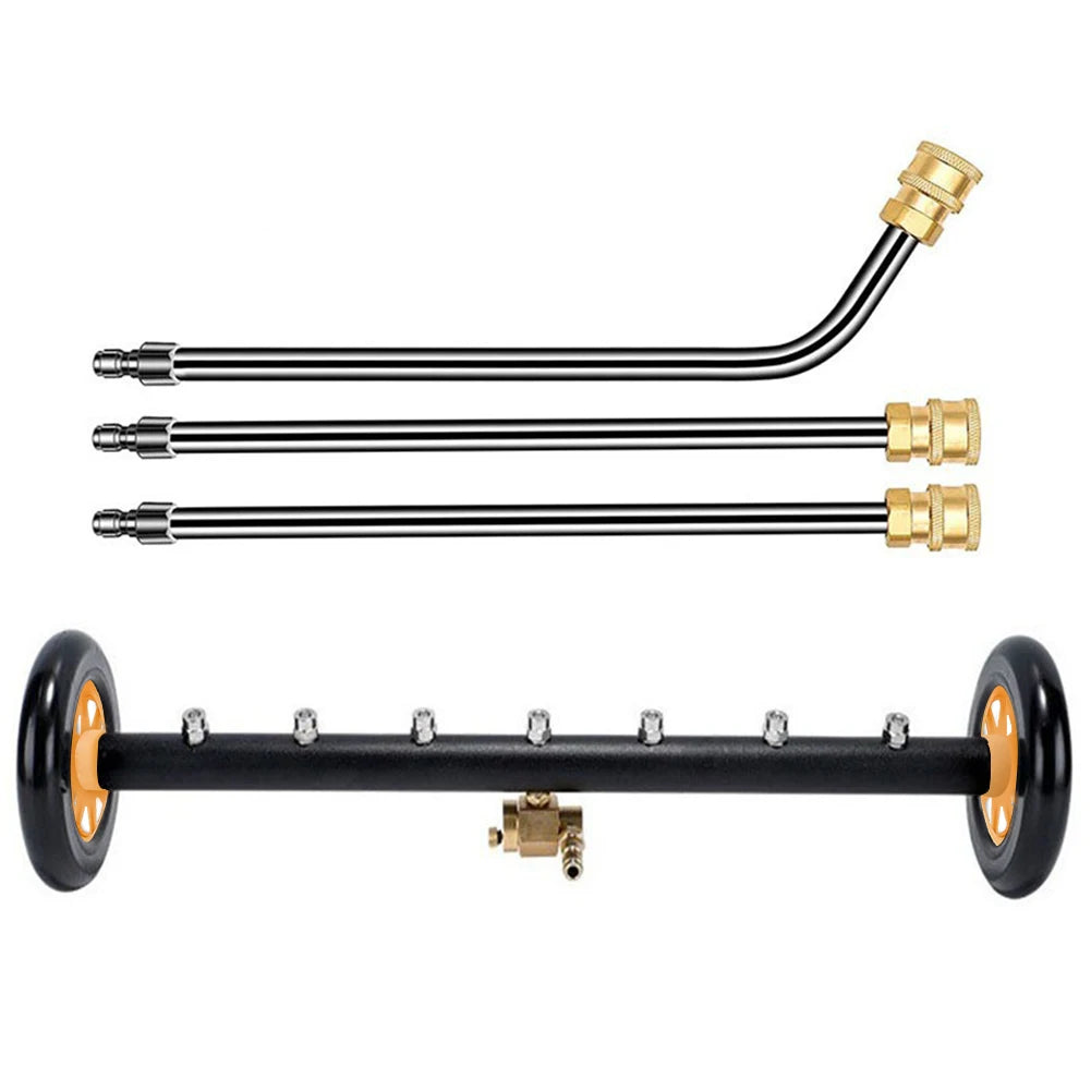 22 Inch High-Pressure Water Broom 1/4 Quick Connector Water Broom Under Car Chassis Floor Wash Car Chassis High Pressure Washer