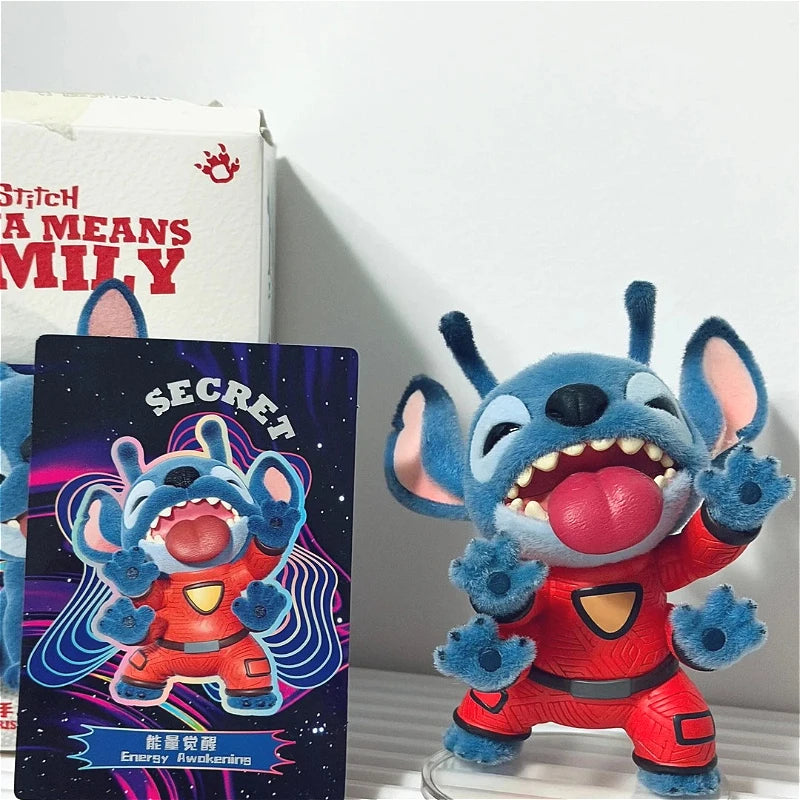 MINISO Stitch Ohana Means Family Series Blind Box Stitch Anime Figures Blindbox Toys Kawaii Desk Decora Model Surprise Box Gifts