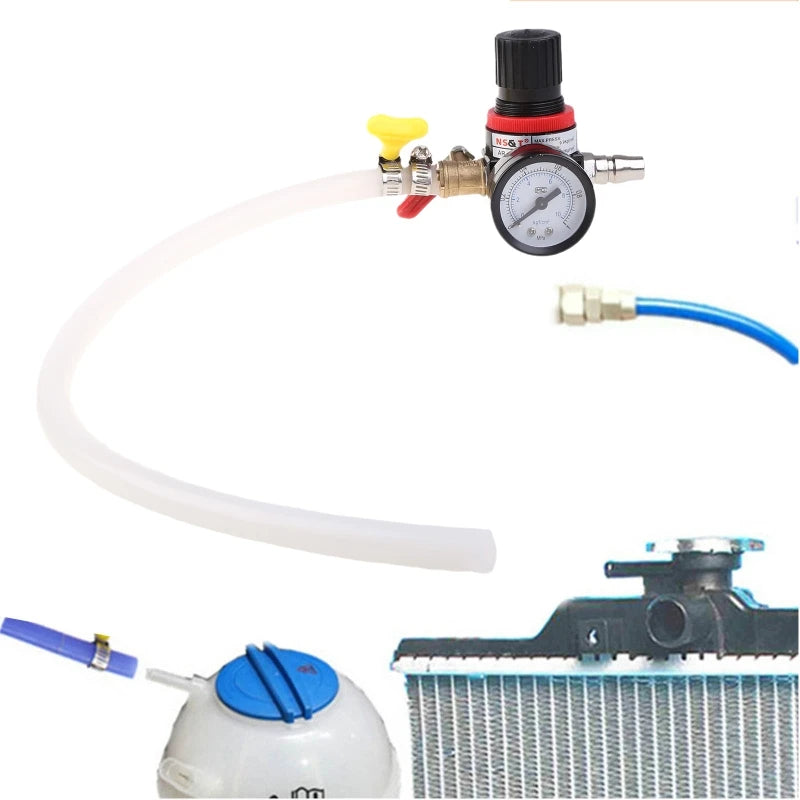 Auto Coolant Water Tank Leakage Detector Universal Pressure Tester Gauge Car Cooling System Tester Radiator Durable M4YD