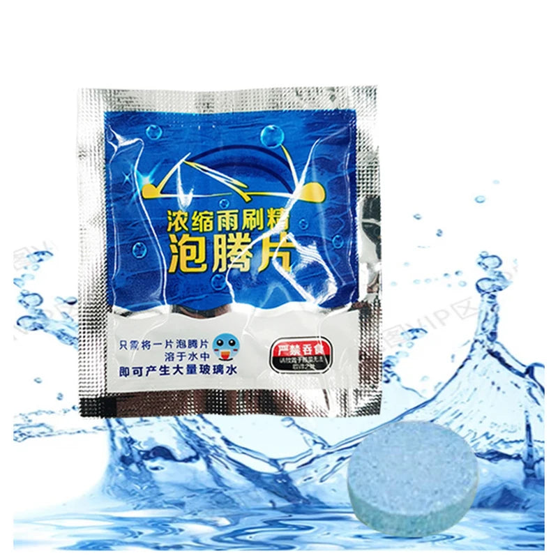 Car Windscreen Cleaner Effervescent Tablet Solid Cleaner Auto Wiper Glass Solid Cleaning Concentrated Tablets Detergent
