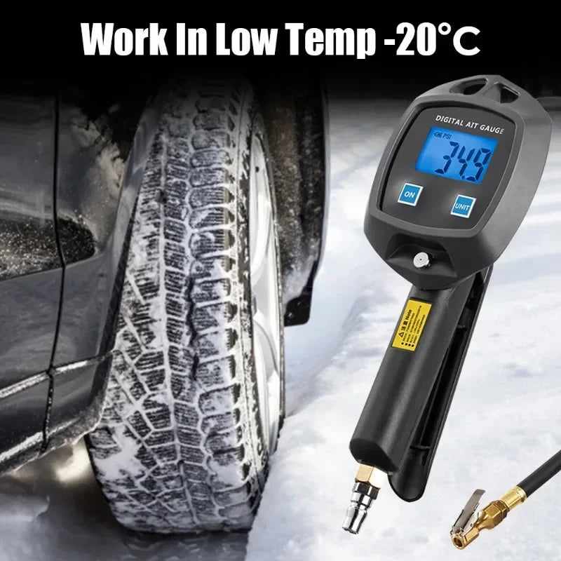 1pc LCD Digital Tire Pressure Gauges 0-150PSI Car Tyre Air Pressure for Motorcycle Cars Truck Bicycle Motorbike Vehicle Tester