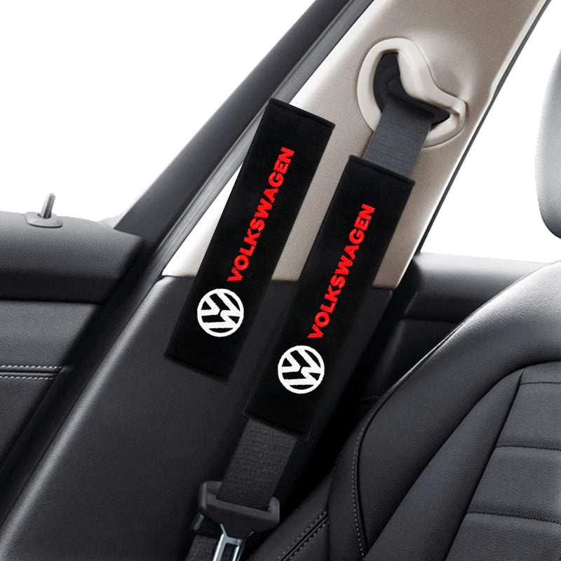 Car Seat Belt Cotton Safety Belt Shoulder Cover Breathable Protection for VW Volkswagen Golf Polo Passat Tiguan Touran Jetta GTI