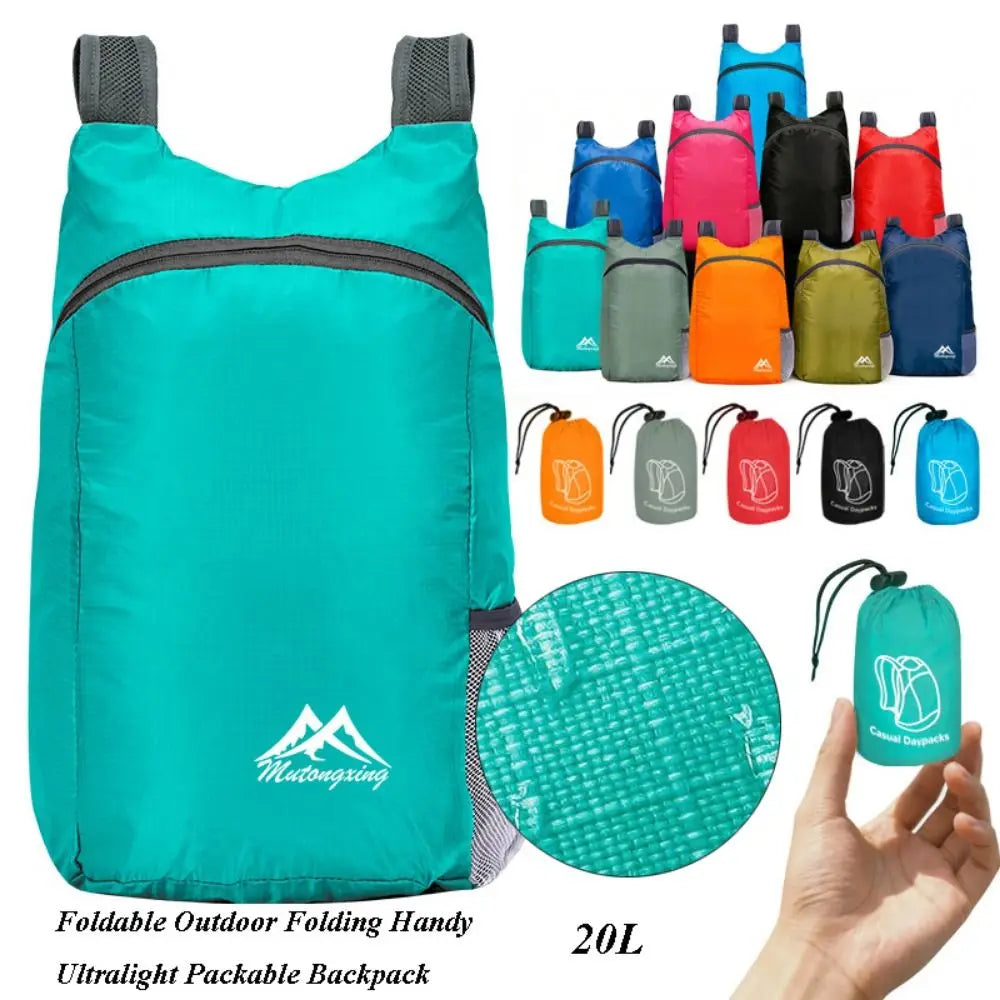 New 20L Packable Backpack Lightweight Ultralight Handy Travel Daypack Bag Nano Waterproof Daypack For Men Women
