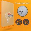 Nail Free Wall Hook Screw Adhesive Non-Trace Hook No Drilling for Bathroom Shower Kitchen Installation Hanging
