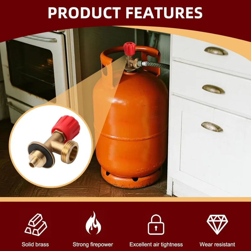 RV Gaz Adapter Gas Bottle Connector Regulator For 907 904 901 Gas Bottle Motorhome Caravan Camping Barbecue Accessories