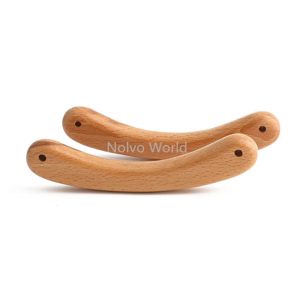 2/8/20PCS Ox horn Shape 16cm Detachable Wooden Bag Handles For Handbag Shoulder Purse Frame Arched Handle Decoration Accessories