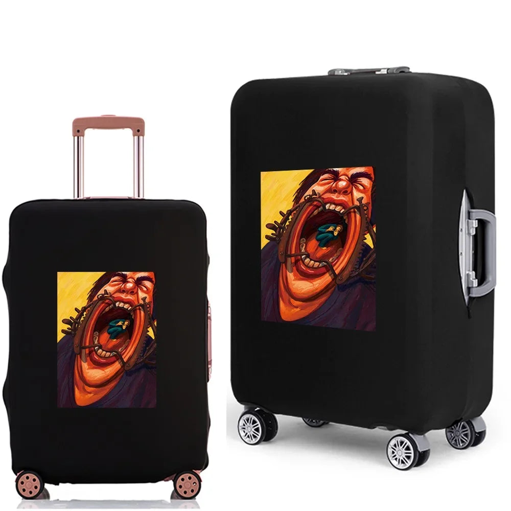 Luggage Case Suitcase Protective Cover 2022 New Funny Pattern Travel Elastic Luggage dust-proof Cover Apply 18-28 Suitcase