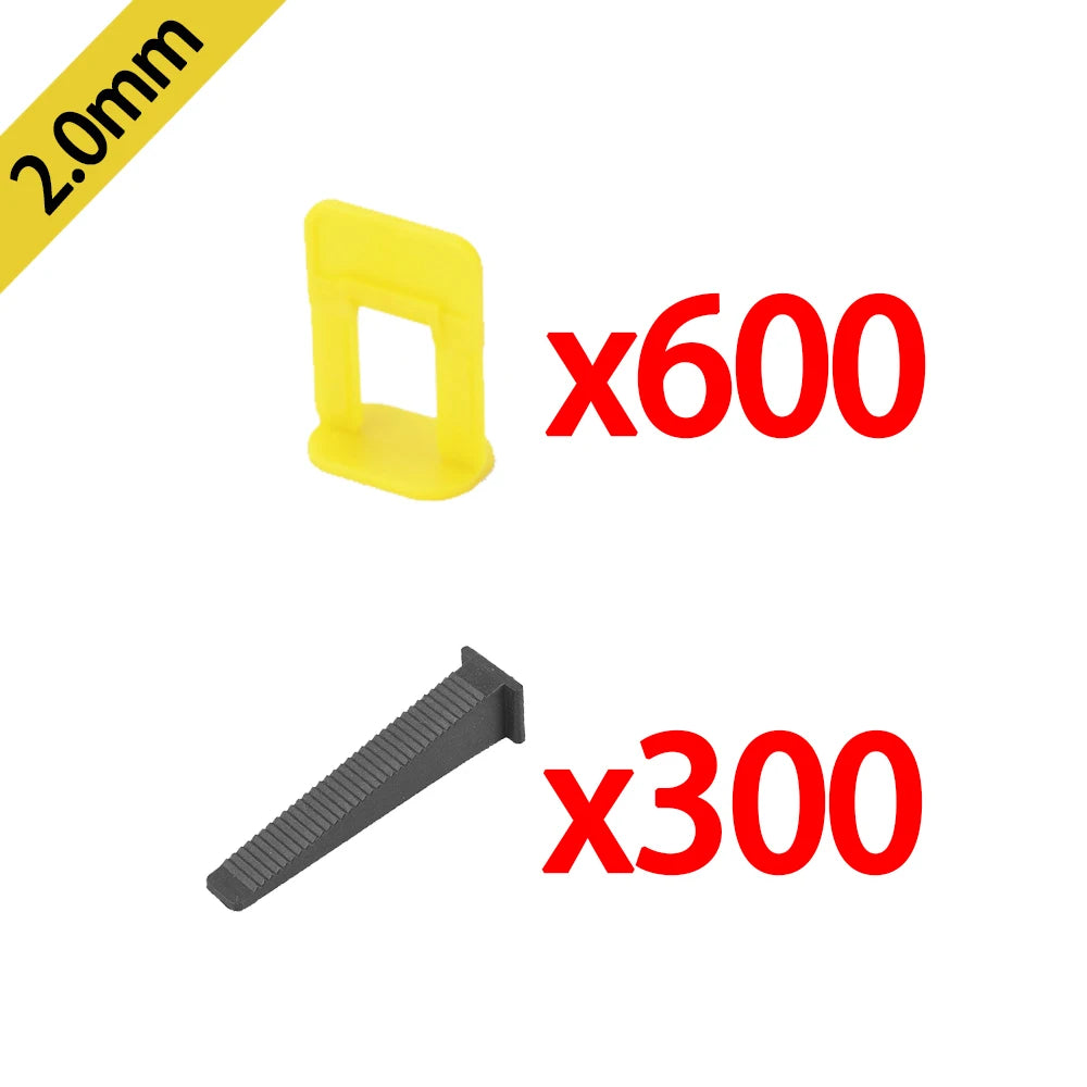 50-900Pcs Ceramic Tile Leveling System Clips Spacers Straps Wadge for Wall Floor Tile Laying Fixing Construction Tools Building