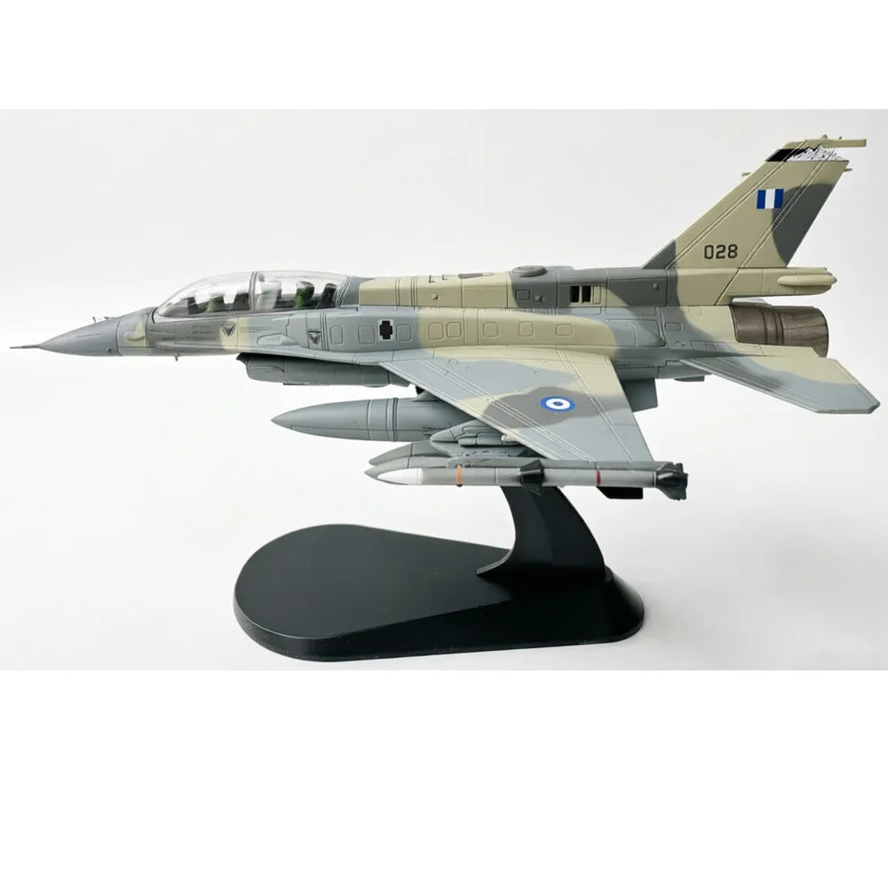 1/72 US F-16D Fighter Aircraft Model Diecast Aircraft Alloy Ghost Air Force Fighter Finished Toy Boy Gift Desktop Display Decor