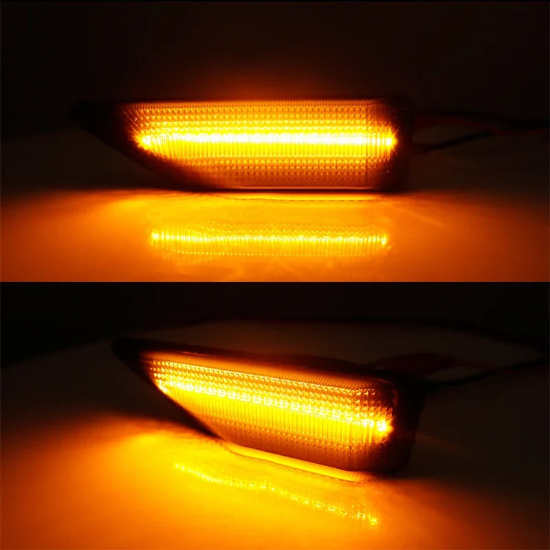 Car LED Front Bumper Side Marker Turn Signal Lights For Honda Pilot 2006 2007 2008 Parking/Driving Lights Fender Flare Lamps 12V