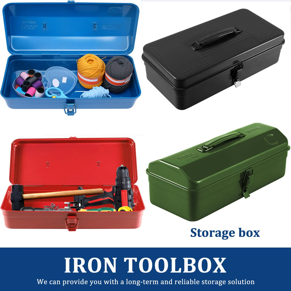 Iron Carrying Case Tool box Hardware Tool Box Organizer Multifunctional Metal Tool Box Electrician Carpenter Workshop Suitcase