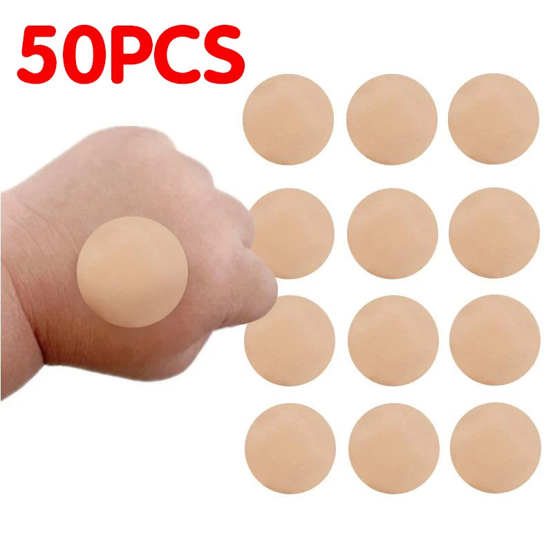 10-100Pcs Mini Round Band Aid Skin Color Wound Dressing Plaster First Aid Patch Breathable Waterproof Adhesive Bandages Tape