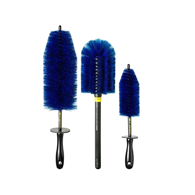 1/3PCS Soft Bristle Car Cleaning Brush - Wheel Rim Tire Cleaner Non-Scratch Car Detailing Washing Tool for Vehicle Care
