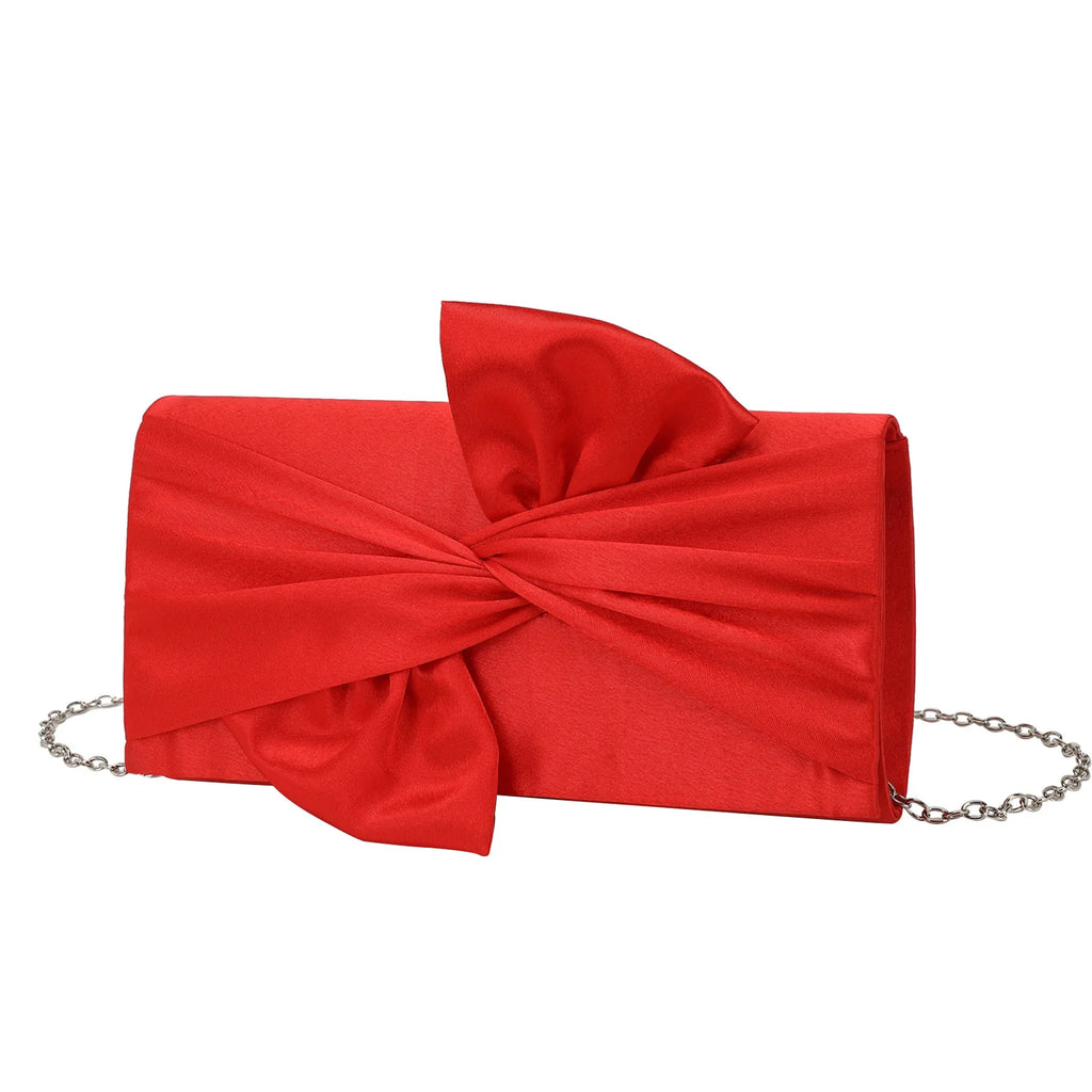 Romantic Fairy Bow Dinner Party Bag Messenger Elegant Evening Clutch Bag Chain Bag Bolsos Fiesta Mujer Bolsos De Mujer Tendencia