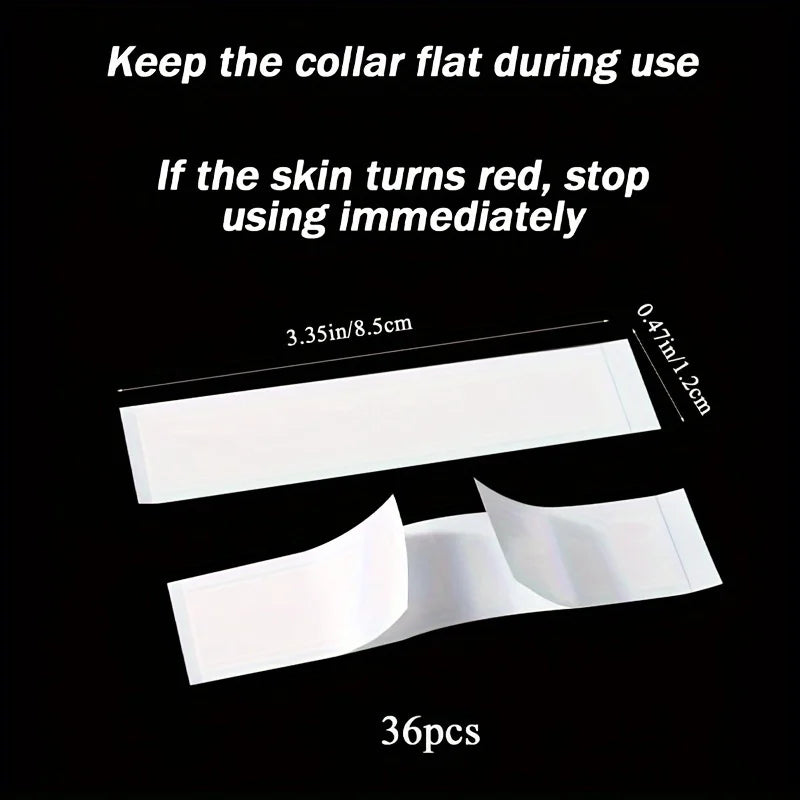 YITAPE 36Pcs Clear Strong Double Sided Fashion Tape, Skin Safe Body Adhesive Strips for Clothing Fixing