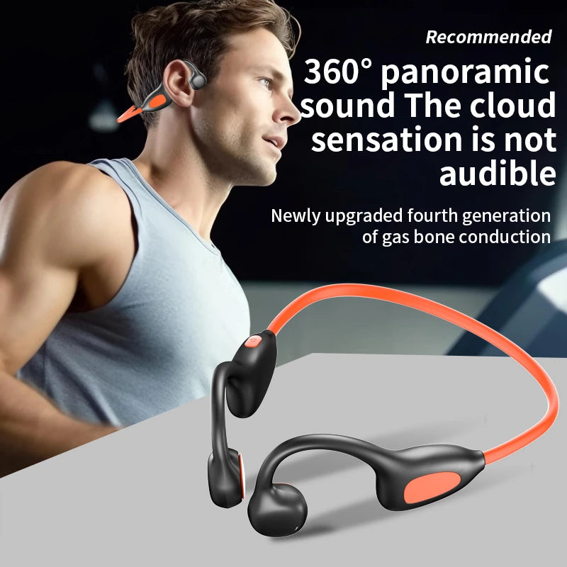 Air Conduction Headphones High Quality 5.4 Bone Conduction Sports Bluetooth Headphones Hifi Stereo Music with Mic Earbuds
