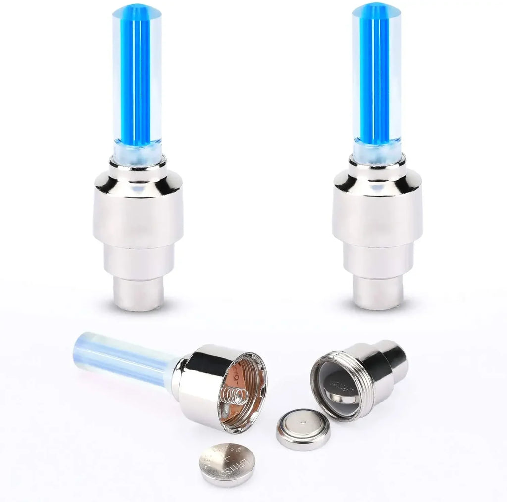 Bicycle Wheel Light Motion Sensor LED Light Waterproof Mini Neon Light Tire Nozzle Valve Cap Light for Car Motorcycle Bicycle