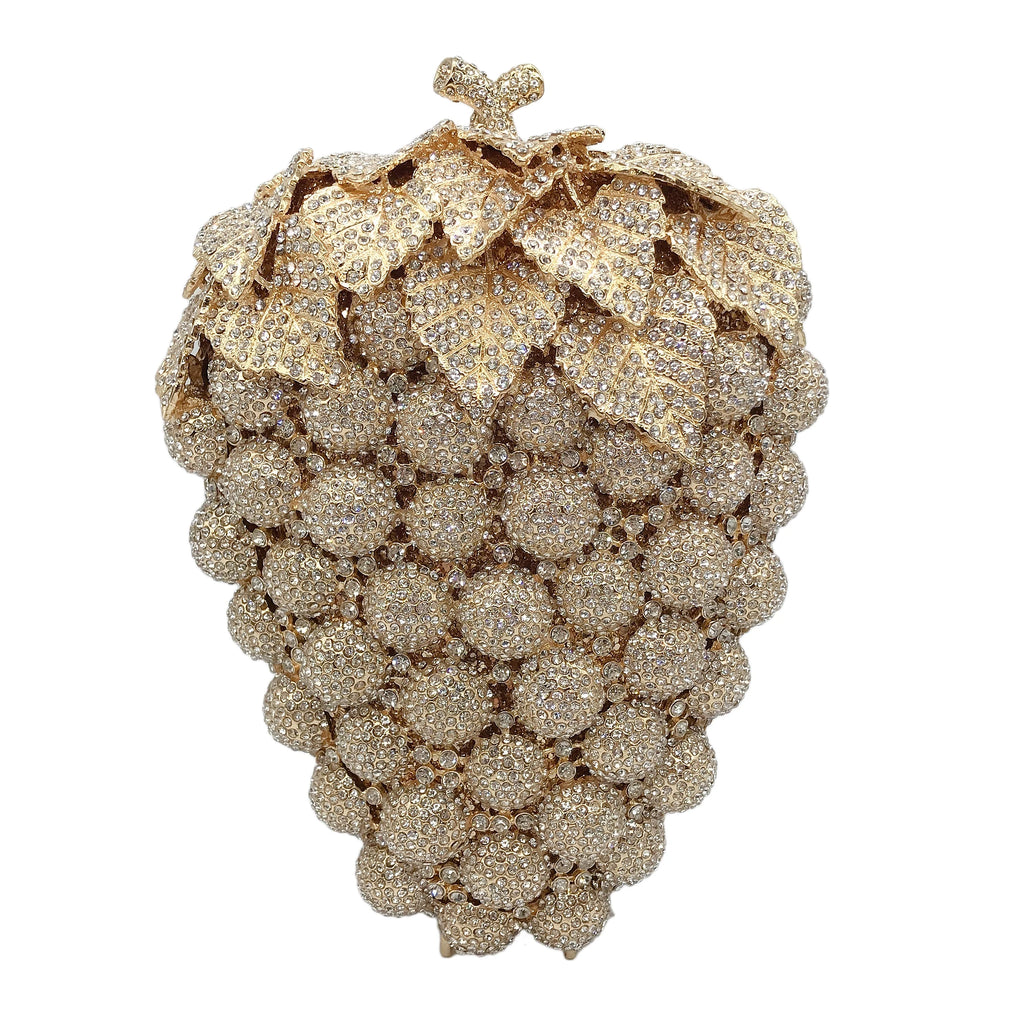 Daiwei Factory Wholesale Food Styling Metal Diamond Purse Luxury Crystal Bags Women's Rhinestone Evening Bags Handbag in Stock