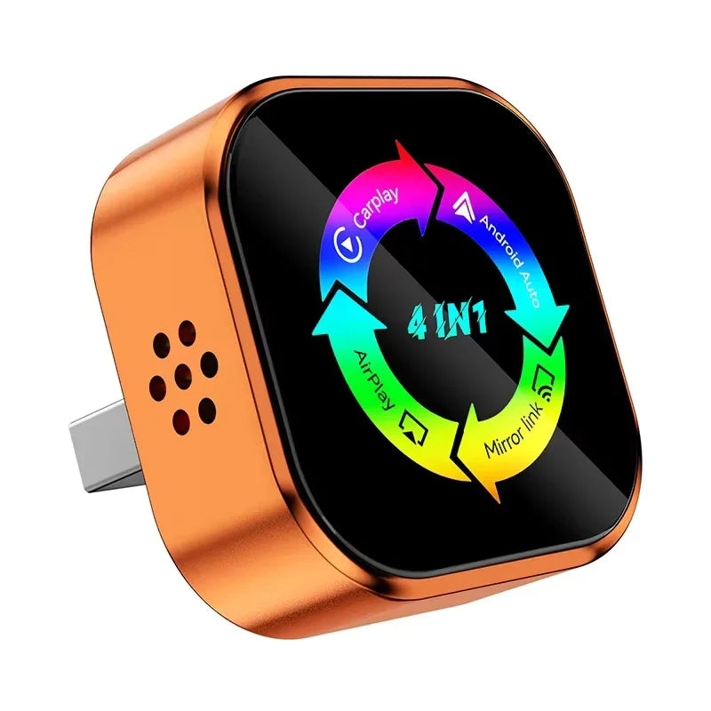 4 in 1 Wireless CarPlay Dongle Wireless Android Auto Adapter Car Intelligent Systems AI Smart Box For Car With Wired CarPlay