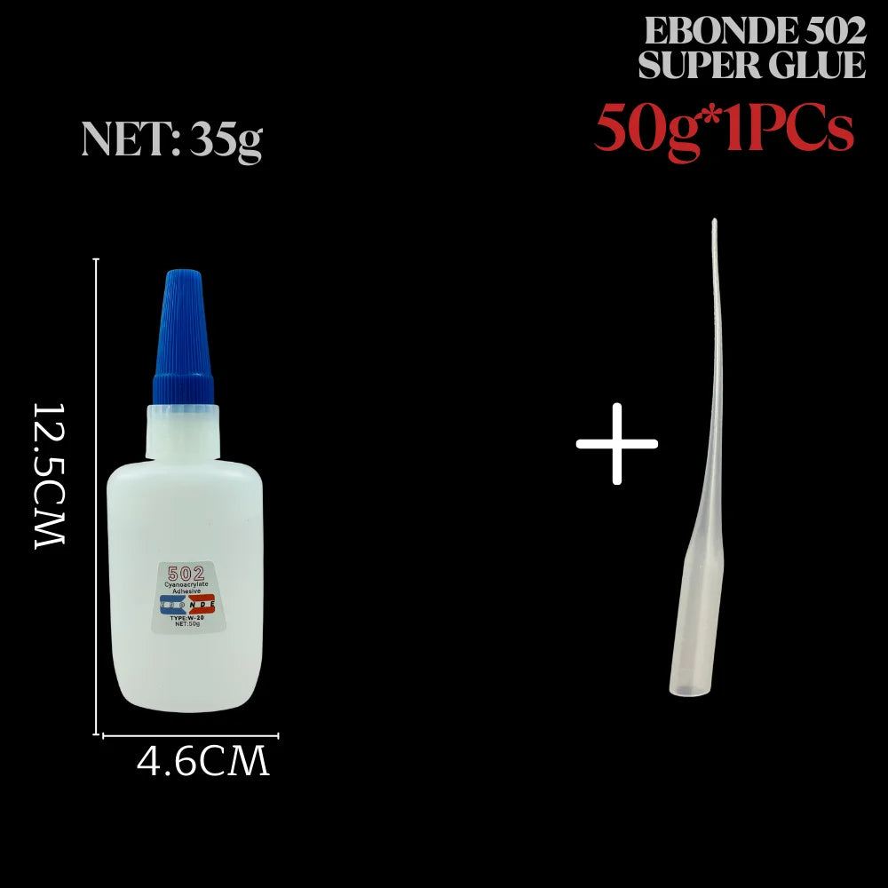 502 Super Glue Cyanoacrylate Instant Strong Quick Dry Adhesive for Caremic Plastic Crafts Jewelry Toys Shoes 10/20/35/50/100g