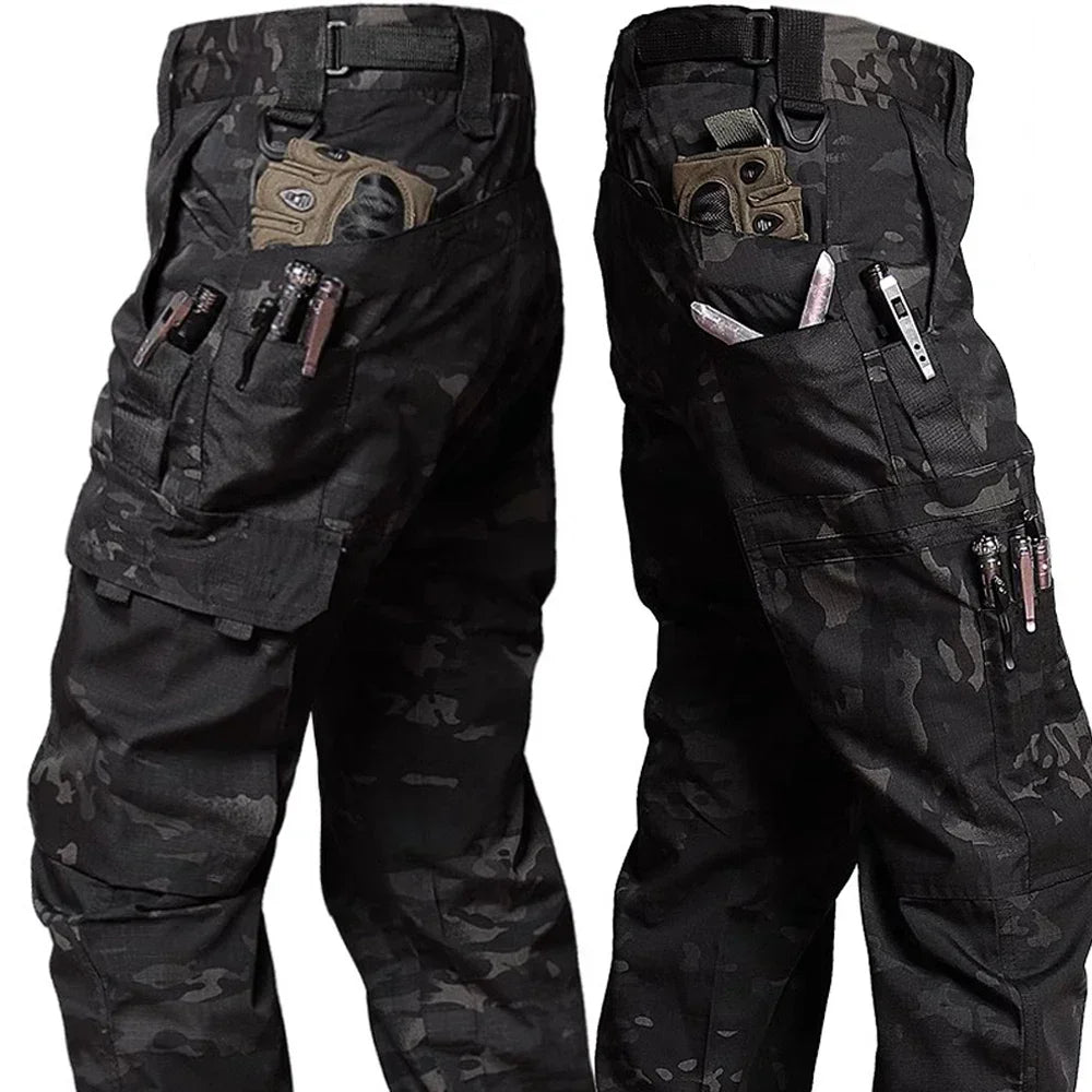 Tactical Pants Men Waterproof Combat Trousers Outdoor Hiking Hunting Clothes Multi-pocket Workwear Wear-resistant Cargo Pants