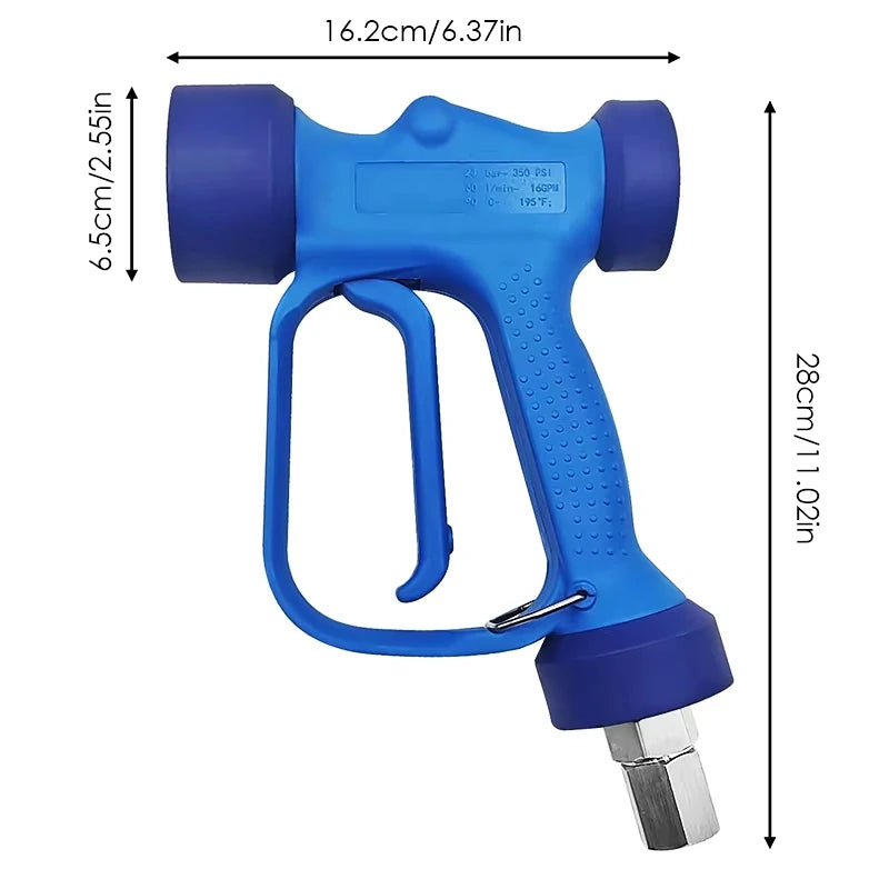 High Volume Low Pressure guns RB35 Wash-Down Gun G1/2F Swivel Heavy Duty Soft Wash Gun for Garden & Cleaning