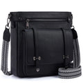 Women's Large Capacity Crossbody Bag, Single Shoulder Crossbody Bag, Messenger Bag, Multi-Pocket Travel Bag, Bohemian Style Shoulder Strap - Faux Leather