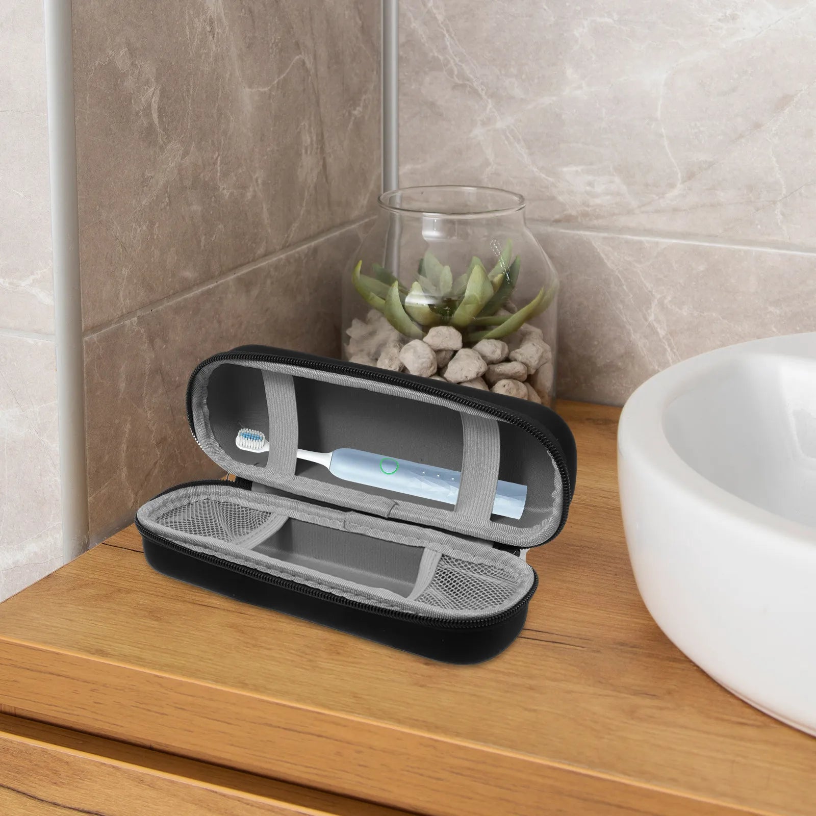 Waterproof Toothbrush Storage Box Specially Designed for Electric Toothbrushes Portable Compact Travel Case with Long-Lasting